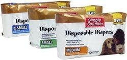 Simple Solution Disposable Diapers for Dogs X-LARGE - Simple Solution Disposable Diapers for Dogs