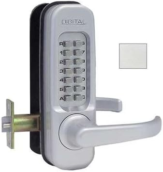 Lockey 1150RSCDC Satin Chrome Passage Right Handed Double Sided Heavy Duty Leverset with a Deadlocking Spring Latch and Passage Function Capabilities from the 1000 Series