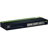 TRENDnet 24-Port Unmanaged 10/100 Mbps GREENnet Ethernet Rack-Mount Metal Housing Switch TE100-S24g