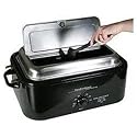 Hamilton Beach 32184 18-Quart Roaster Oven with Serving Lid and Buffet Pans, Black