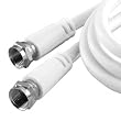 SAT Kabel F-Stecker 30m 30 Meter weiss 95 dB Antenne HD-TV