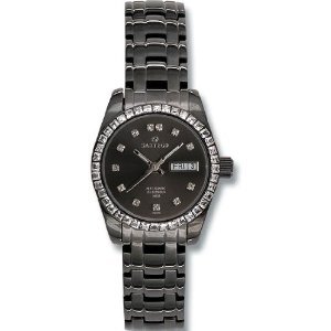 Women's Black Stainless Steel Automatic Charcoal Dial