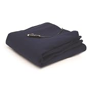 Roadpro 58" x 42.5" 12-Volt Heated Premium Fleece Travel Blanket with Built-In Thermostat - Blue