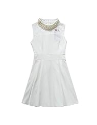 Plus Size Full-Skirt Polyester Sheath Cutout  Lace Sleeveless Cocktail Mini Dress  With Pearls
