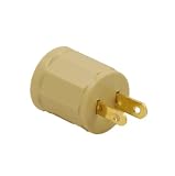 Leviton 61-I 15 Amp, 660 Watt, 125 Volt, Medium base Outlet-to-Lampholder, Ivory