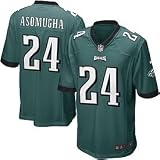 Nnamdi Asomugha Jersey: Home Green Game Replica #24 Nike Philadelphia Eagles Jersey