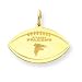 14K Atlanta Falcons Logo Large Football Charm