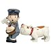 Dog Biting Mailman Kitchen Salt and Pepper Shakers