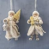 Pack of 6 Ice Palace Victorian Santa Claus Christmas Ornaments