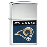 Zippo Lighter NFL St. Louis Rams, High Polished Chrome