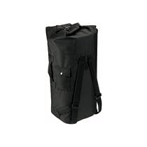 3484 Black Double Strap GI TYpe Duffle Bag