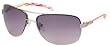 Aviator Style Lightweight Fashion Sunglasses with Candy Stripe Arms ( Choose from 5 Colors )