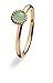 SPINNING Jewelry Damenring Gold 8KT *ANTIQUE*Syn. Jade