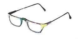 "Carousel Diamond" Reading Glasses - Hand-Painted and embellished with Genuine SWAROVSKI Crystals (+1.00 - +3.00)