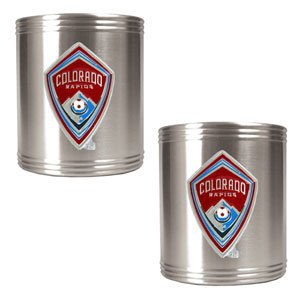 Colorado Rapids MLS 2pc Stainless Steel Can Holder