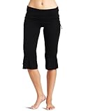 Body Up Women's Yoga Strings Capri,Black,Medium