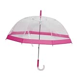 Regenschirm CLEAR RAIN pink
