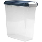 IRIS Airtight Pet Food Storage Container, 11 Quart, Navy