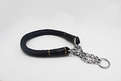 Real Leather Small Durable Dog Collar with Metal Buckle
