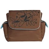 Re-Run Messenger Diaper Bag - Chocolate Bottle Flower