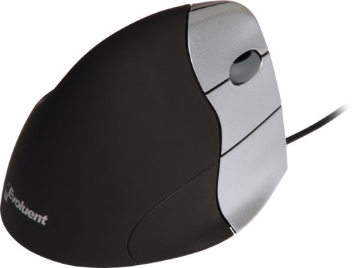 Evoluent Right Handed VerticalMouse 3   Mouse   optical   5 button(s)   wired   USB   black  silver