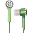 New COBY Green Jammerz 3.5mm Stereo Headset In-Ear Isolation Design Blocks Ba...