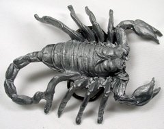 Large Scorpion Pewter Belt Buckle