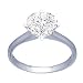 EGL Certified 0.94ct H/VS1 Round Cut Diamond Engagement Ring in 18ct Solid White Gold