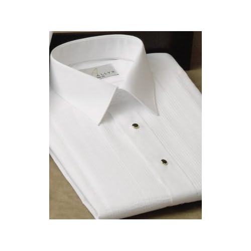 Tuxedo Shirt - Laydown Collar 1/8 Inch Pleat Laydown Collar