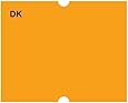 DayMark IT110450 DuraMark Date Coder Blank Permanent Label, For DM4 SpeedyMark 20 2-Line Marking Gun, Fluorescent Orange (Pack of 8 Rolls)