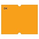 DayMark IT110450 DuraMark Date Coder Blank Permanent Label, For DM4 SpeedyMark 20 2-Line Marking Gun, Fluorescent Orange (Pack of 8 Rolls)