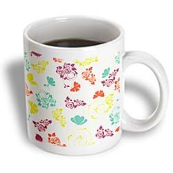 Modern Colorful Roses and Butterflies Pattern - 11oz Magic Transforming Mug