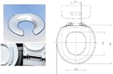 Big John Toilet Seat Open Front Less Cover White