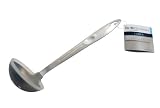 G&S Design Stainless Steel and Silicone Ladle, White