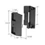 CRL Black Sliding Screen Door Latch and Pull for Academy Doors
