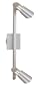 Eglo  87935A Skip, Brushed Aluminum and Chrome, 2-Light Track Light Fixture