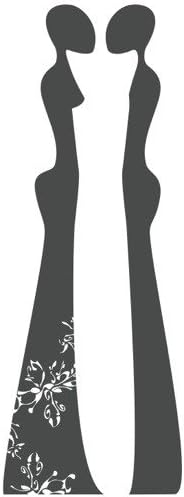 Wall Decal African Figures Dark Grey - 12" x 51" / 30cm x 160cm - CoolWallArt