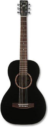 MusicalInstruments: Art & Lutherie Ami Cedar Black Acoustic Guitar