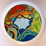 Talavera-look Mexican Art Style102 Drawer Pull Knob