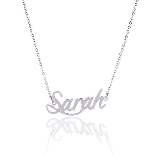 AOLO Personalized Name Sarah Custom Necklace Daily Wear Jewelry, Sarah