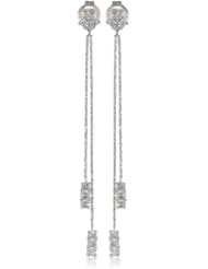 10k White Gold Diamond Drop Earrings (1/4 cttw)