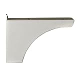 In-Ground Post Side Support Architectural Mailbox Bracket For One Mailbox with Powder Coated White