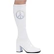 Ellie Shoes Women's 300-PEACE, 3" Gogo Boot with zipper and peace sign