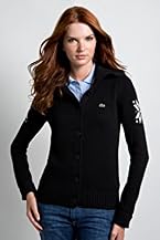Button Front Snowflake Intarsia Cardigan Sweater