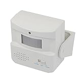 uxcell ドアベル　電気センサーベル　ホワイト　家庭用品　プラスチック製　ブラケット