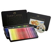 FABER-CASTELL POLYCHROMOS Artist Color Pencils Metal Tin Of 120 With CD 110011