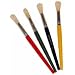 4 HOGS HAIR SHORT ROUND PAINT BRUSH SIZE 18 T64