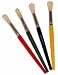 4 HOGS HAIR SHORT ROUND PAINT BRUSH SIZE 18 T64
