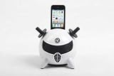 Amethyst Dock - Station d'accueil Ninja - Enceinte portable Stereo Blanche - Caisson de basse - Telecommande - Son excellent - Tactile - 15 Watts - 3,5 mm - Pour Iphone 4 , Iphone 3GS , Iphone 3G et Ipod