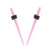 Acrylic Neon Taper - Pink - 14G - Sold as a Pair
